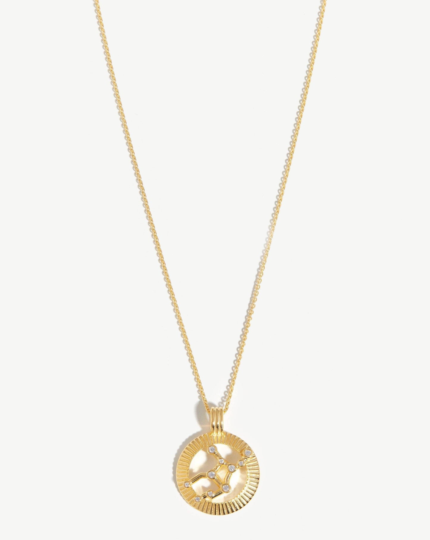 Zodiac Constellation Pendant Necklace - Virgo | 18ct Gold Vermeil/Virgo